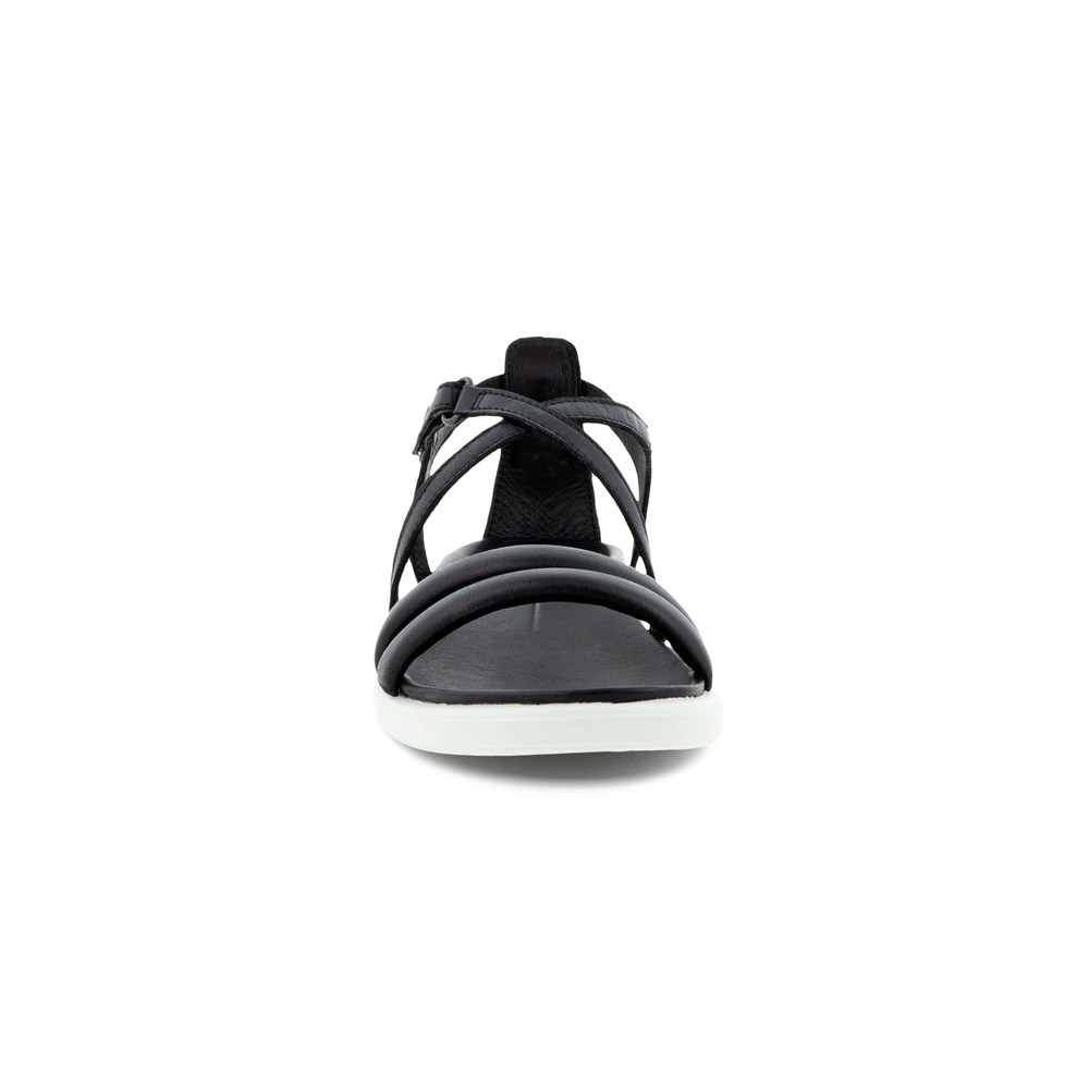 ECCO Womens Sandals Black - Simpil Flat - QJF-028691